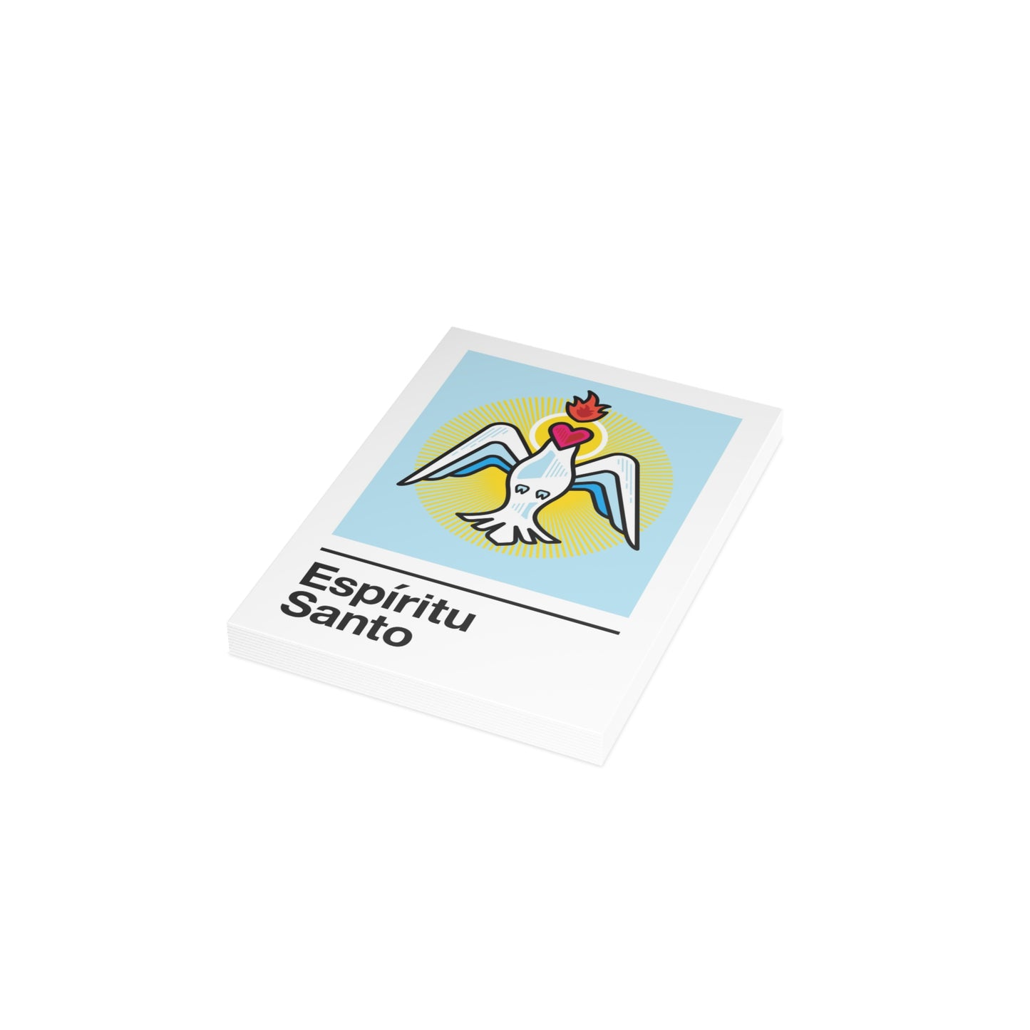 Espíritu Santo Holy Card – on Blue