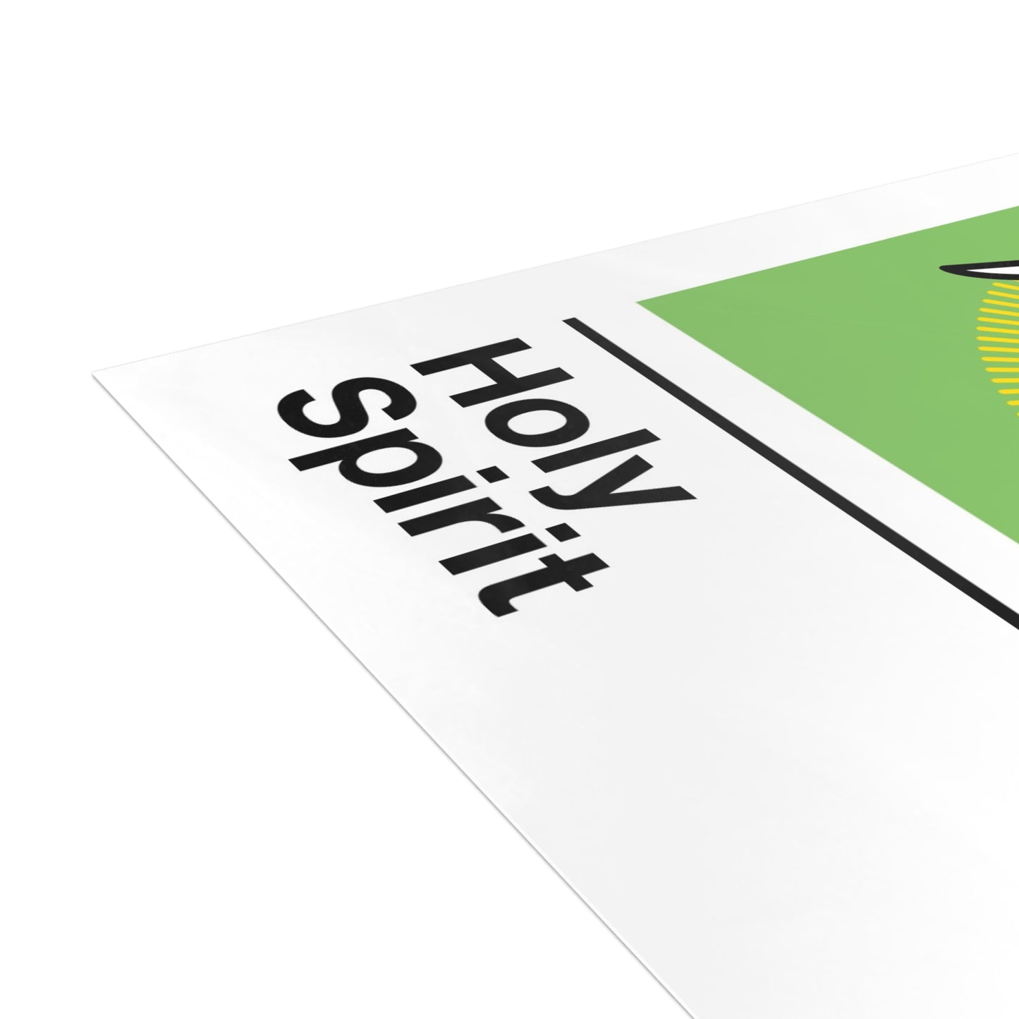 Holy Spirit Holy Card – on Green