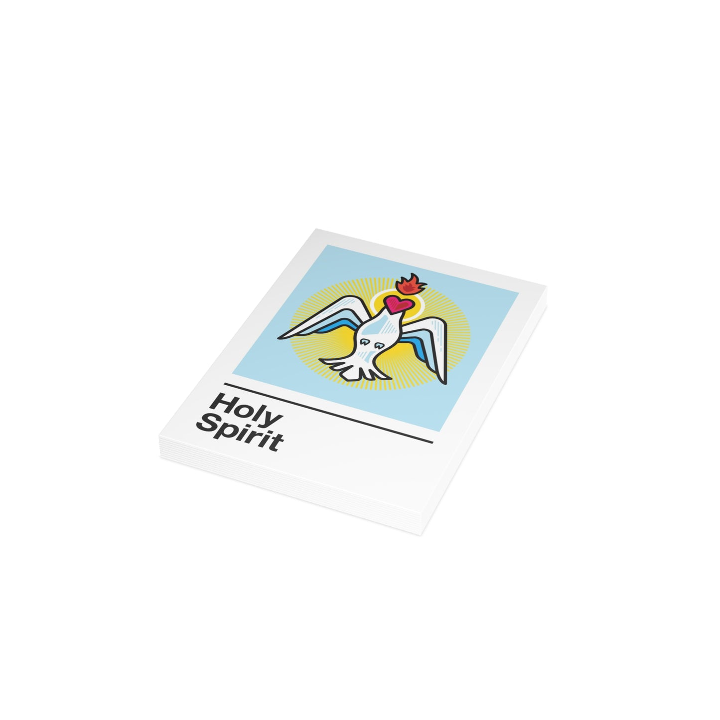 Holy Spirit Holy Card – on Blue