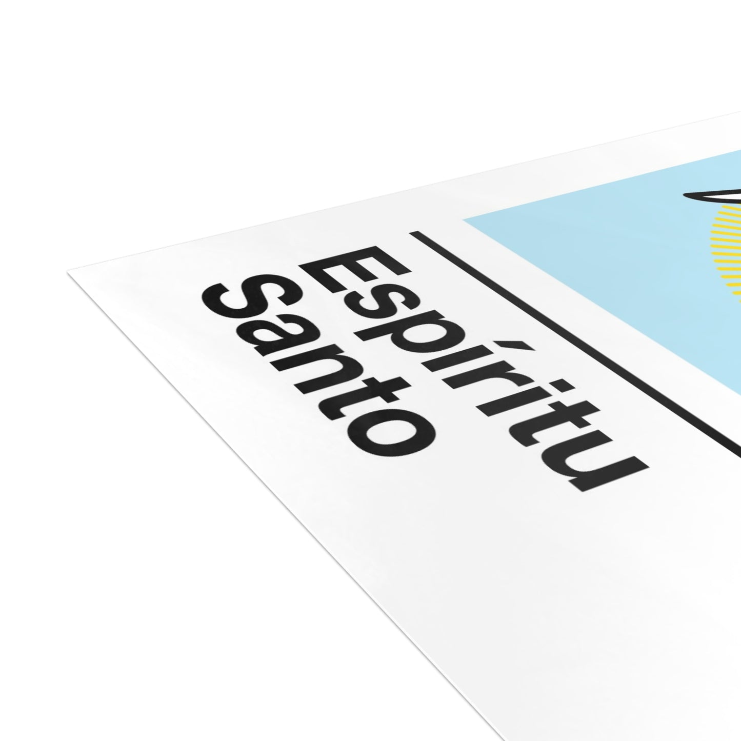Espíritu Santo Holy Card – on Blue