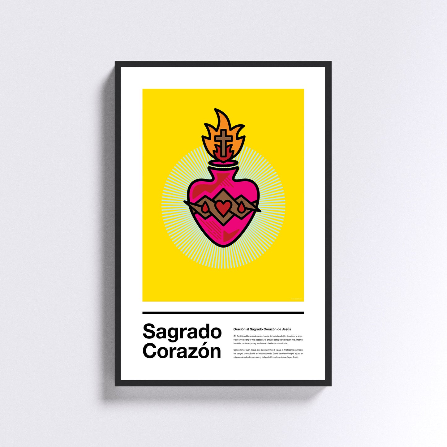 Sagrado Corazón - on Yellow