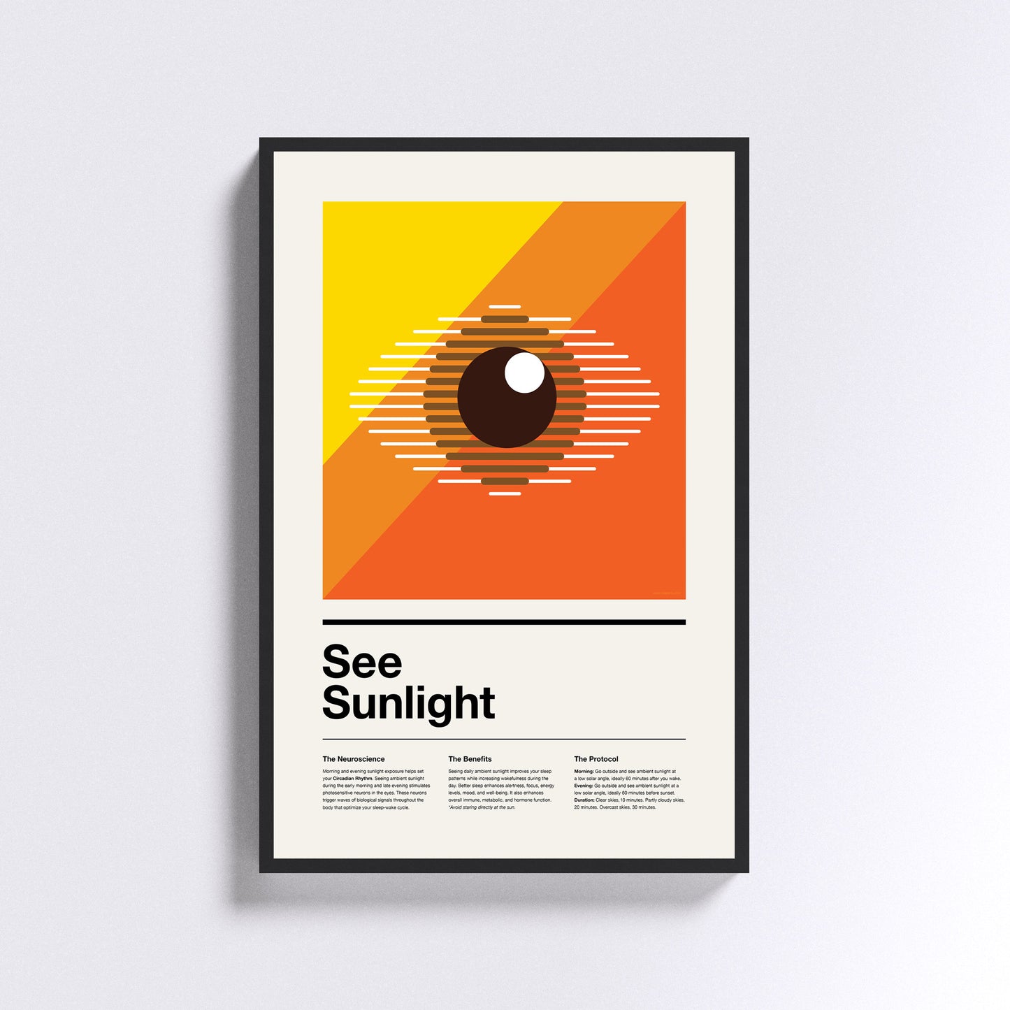 See Sunlight Print - Brown Eye