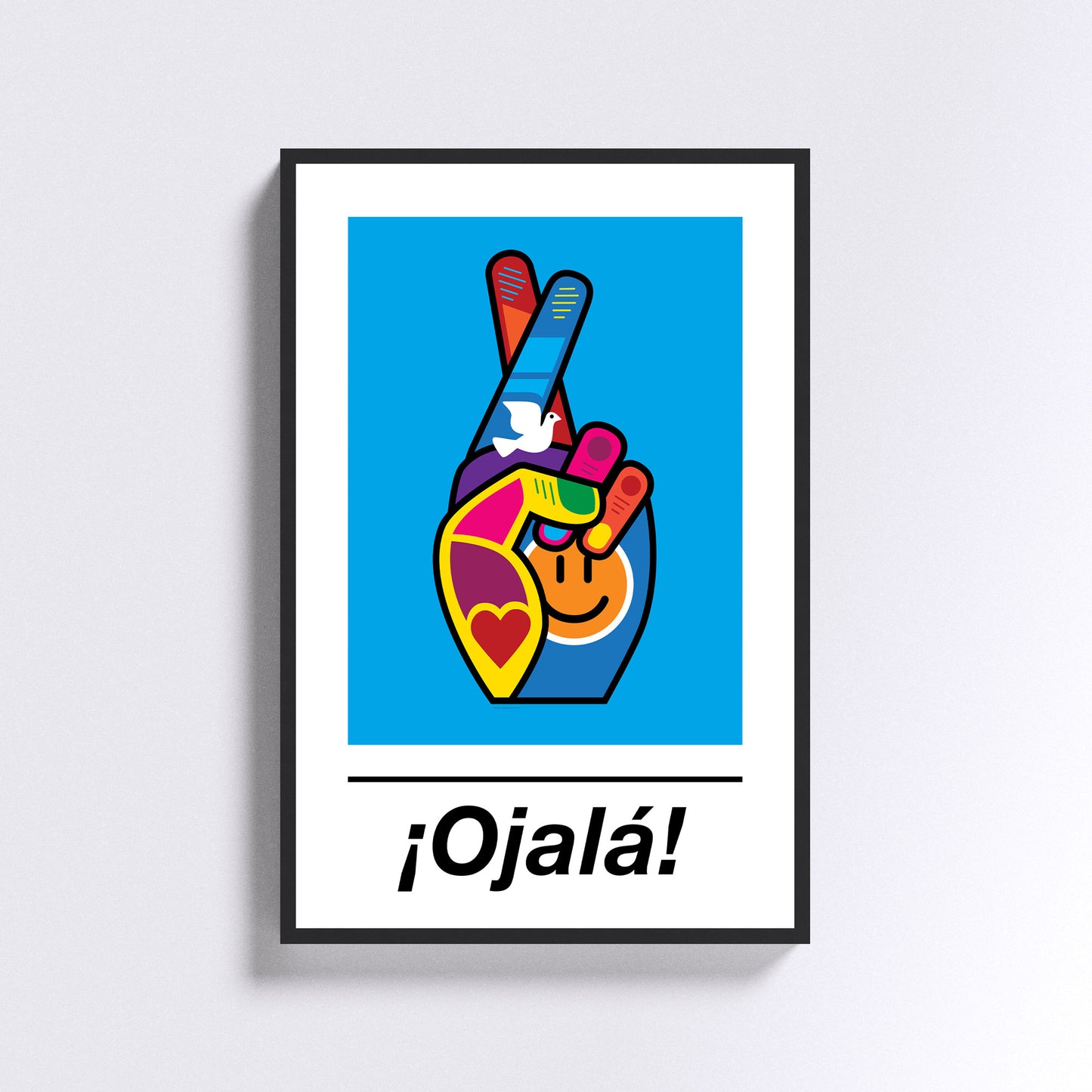 ¡Ojalá! Print - on Blue