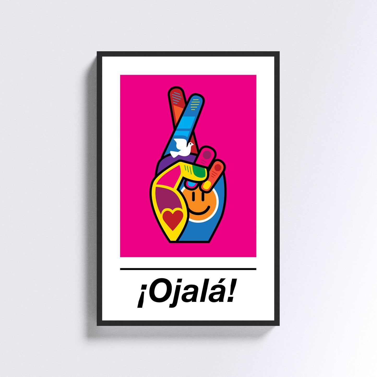 ¡Ojalá! Print - on Pink