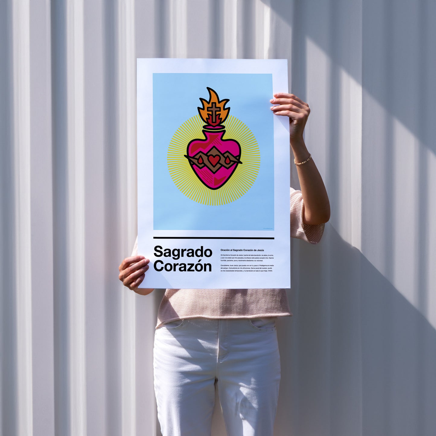 Sagrado Corazón - on Blue