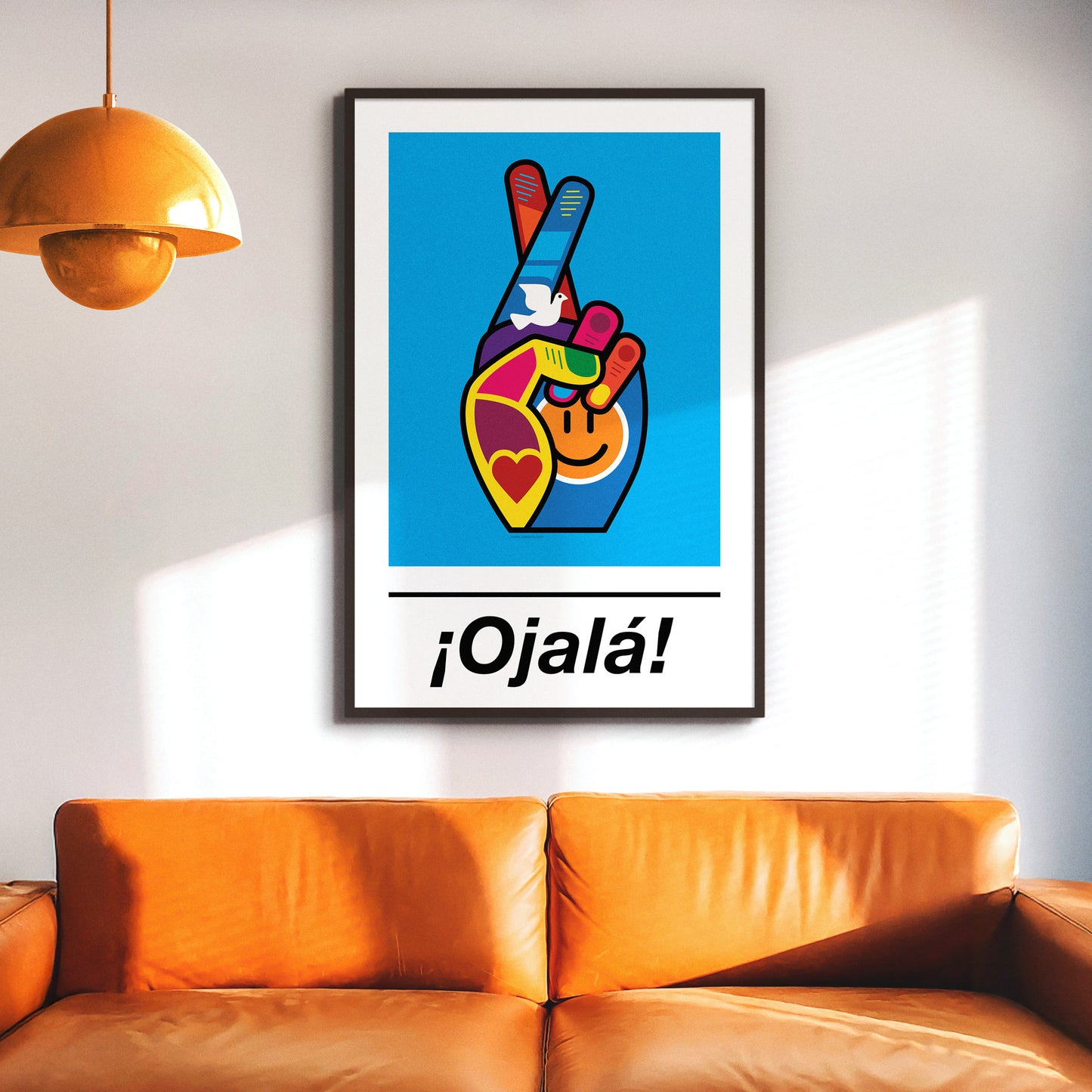 ¡Ojalá! Print - on Blue