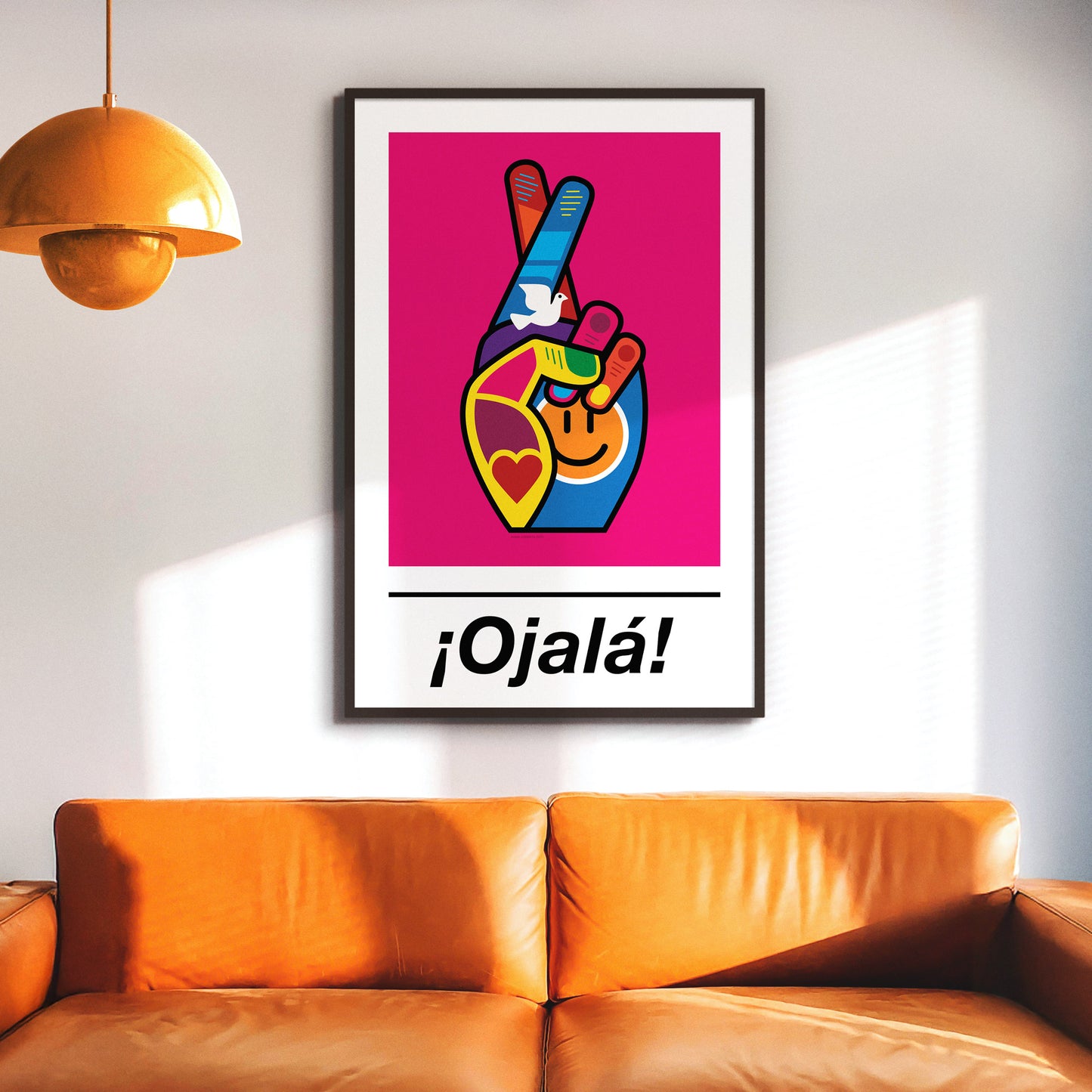 ¡Ojalá! Print - on Pink