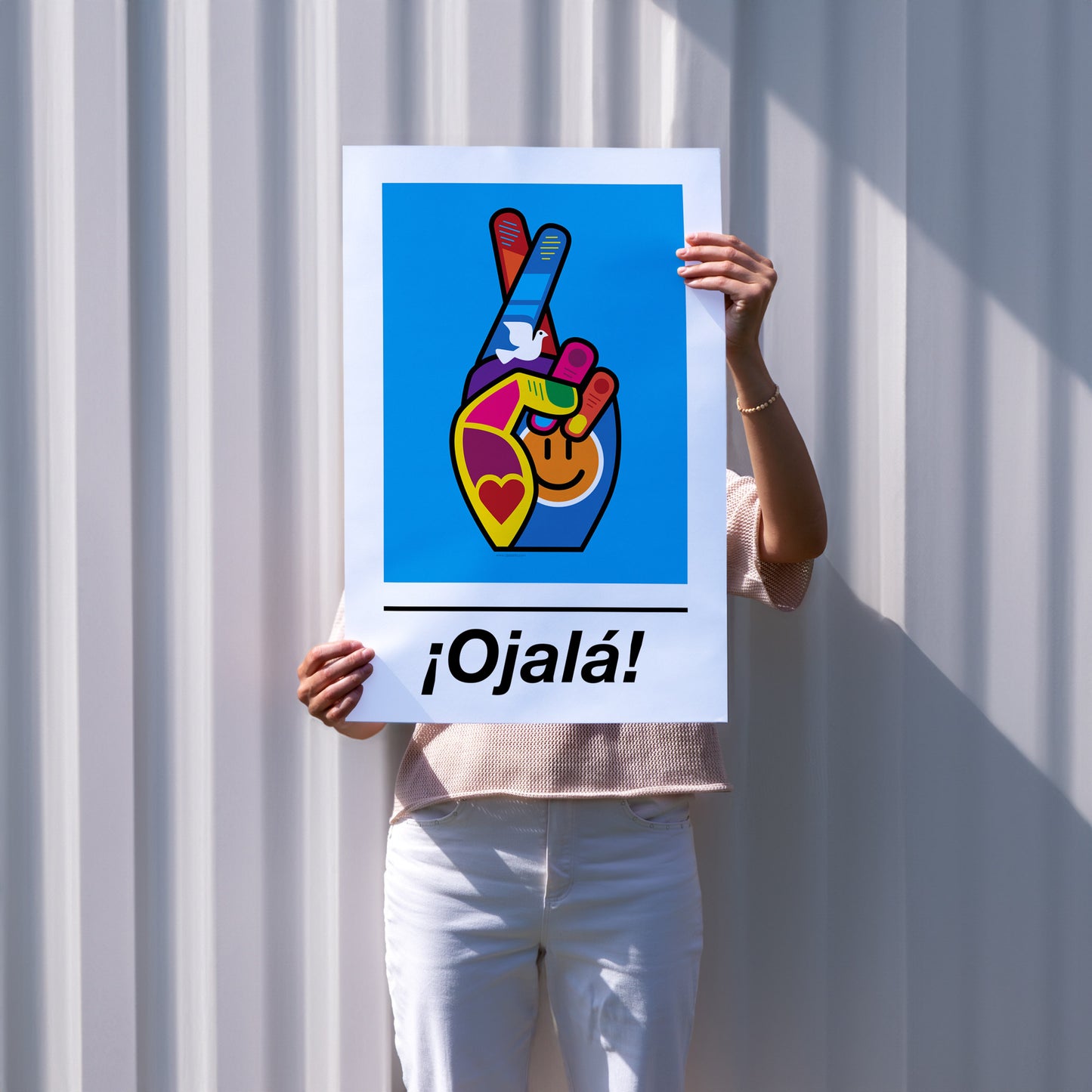 ¡Ojalá! Print - on Blue