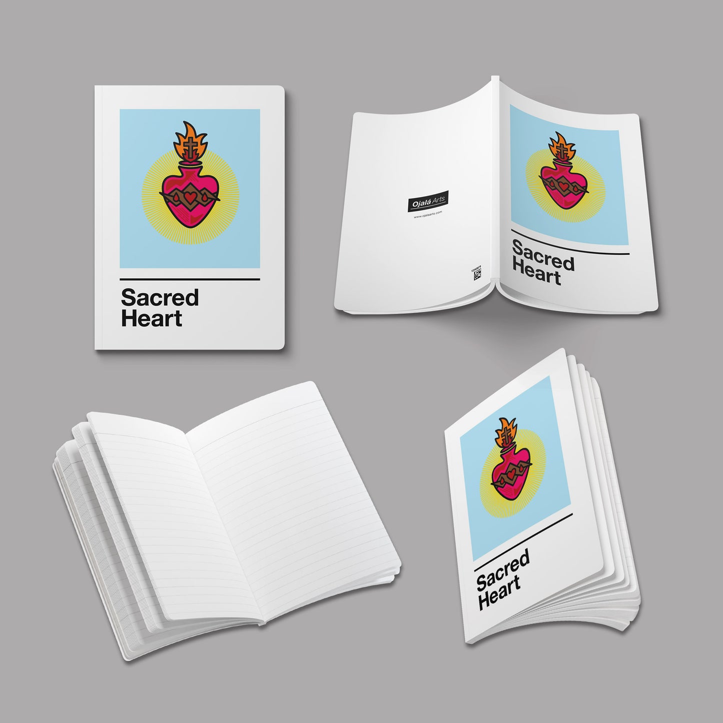 Sacred Heart Journal - on Blue