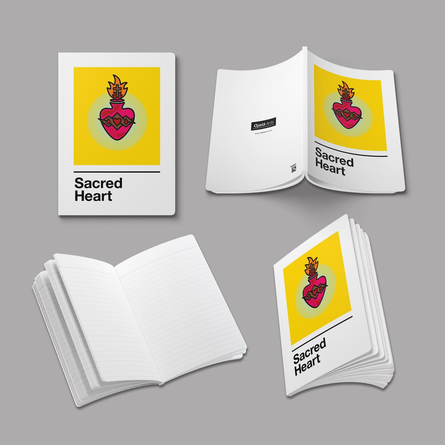 Sacred Heart Journal - on Yellow