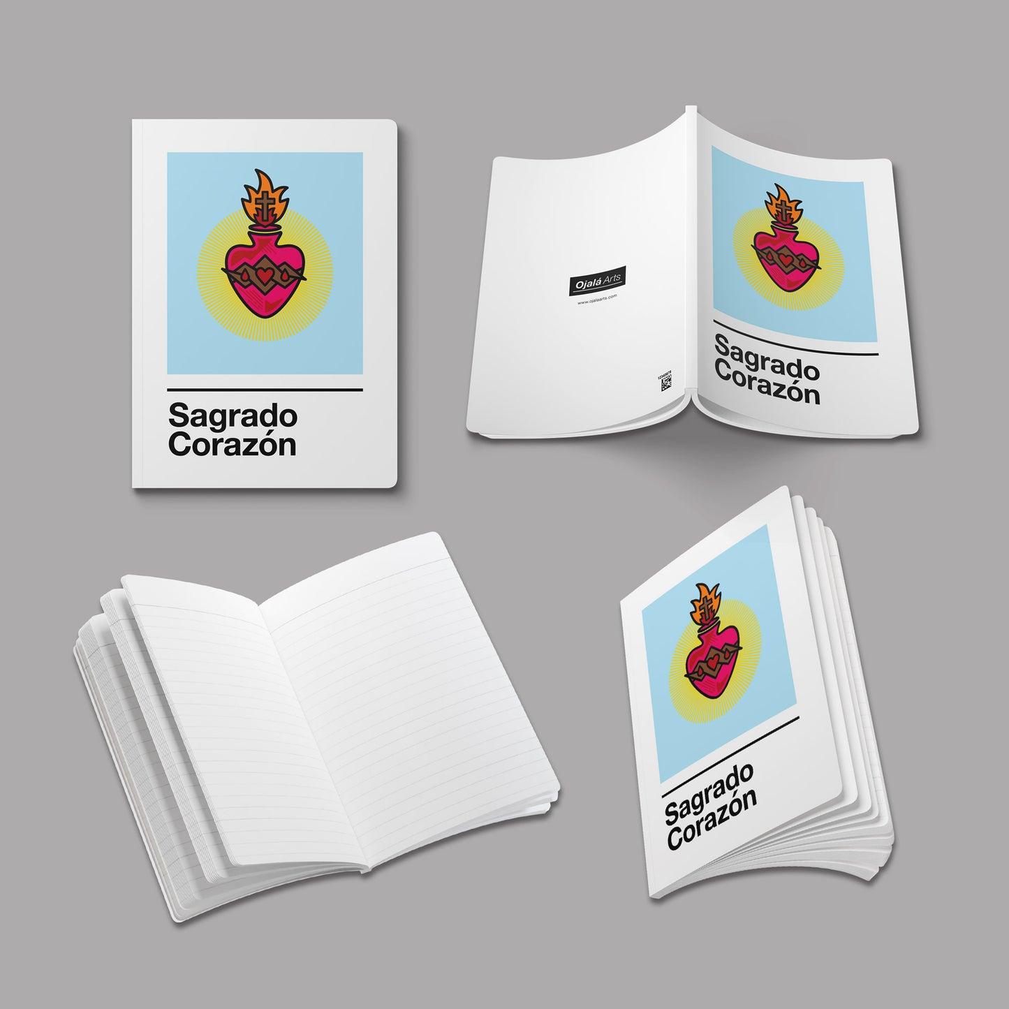 Sagrado Corazón Journal - on Blue