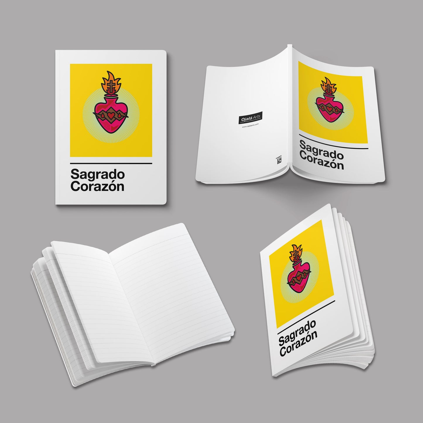 Sagrado Corazón Journal - on Yellow