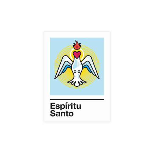Espíritu Santo Holy Card – on Blue