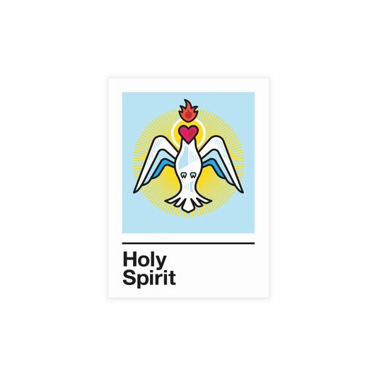 Holy Spirit Holy Card – on Blue