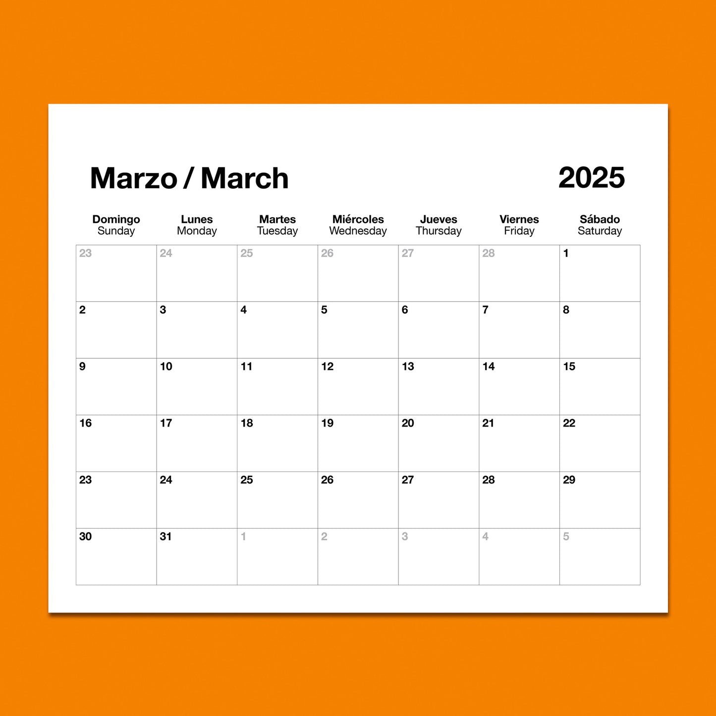 Nana's Dichos y Refranes Calender