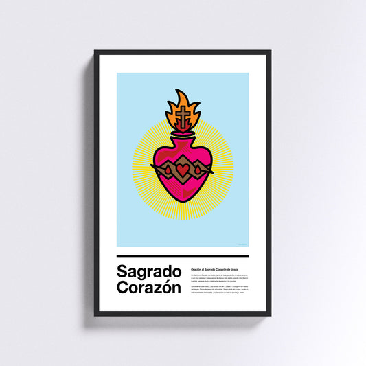 Sagrado Corazón - on Blue