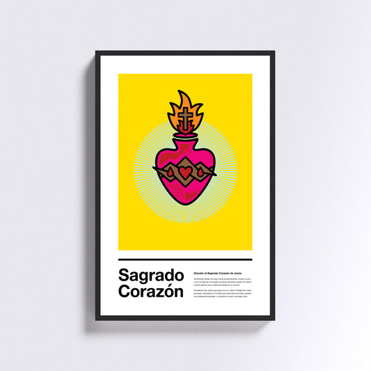 Sagrado Corazón - on Yellow