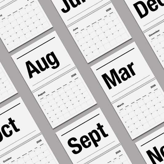 Less is More 2026 Calendar